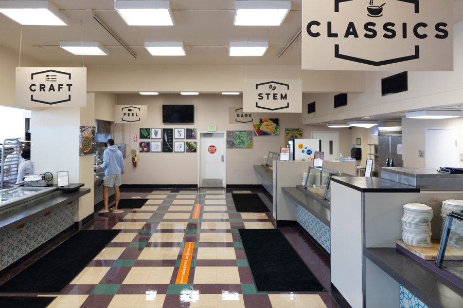 Main campus cafeteria upgrades signage, communication as indoor seating ...