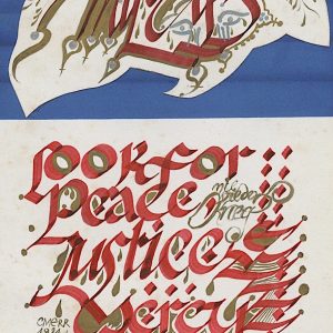 Margaret Rigg, calligraphy, 1984