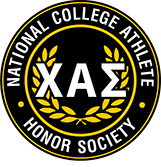 Emblem with text "National College Athlete Honor Society"